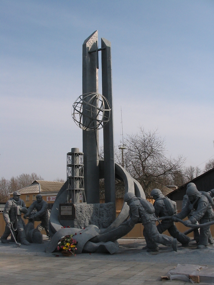 Czarnobyl - pomnik strażaków, fot. własna